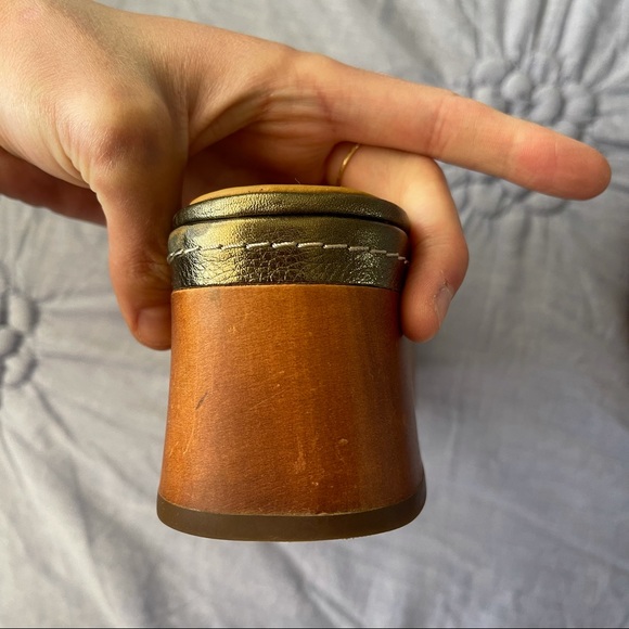 SOLD! Coach Adrienne Leather Wood Clog Mules 💚 - Picture 13 of 13